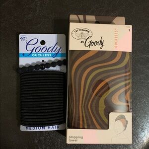 Goody Hair Accessories - Elastics + Plopping Towel